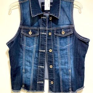 Denim Vest button up